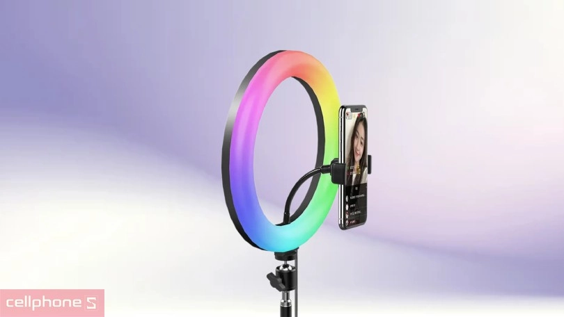 Giá đỡ điện thoại kiêm đèn livestream Havit ST7026 – Linh hoạt sử dụng