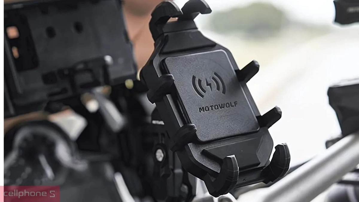 Thiết kế giá đỡ điện thoại xe máy Motowolf MDL-2827