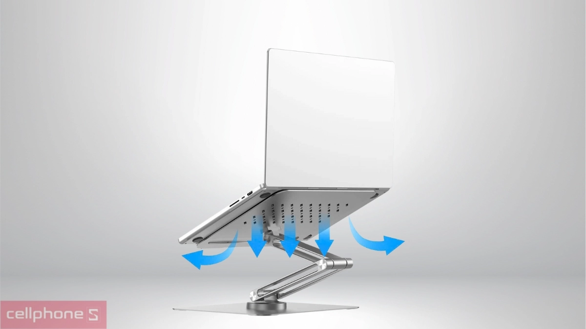 Giá đỡ laptop/MacBook Wiwu Rotative Foldable S801 - Tối ưu trải nghiệm, nâng cao hiệu suất