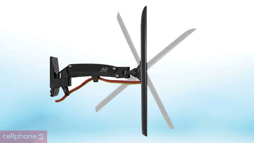 Giá treo màn hình máy tính North Bayou F150 - Góc xoay đa chiều