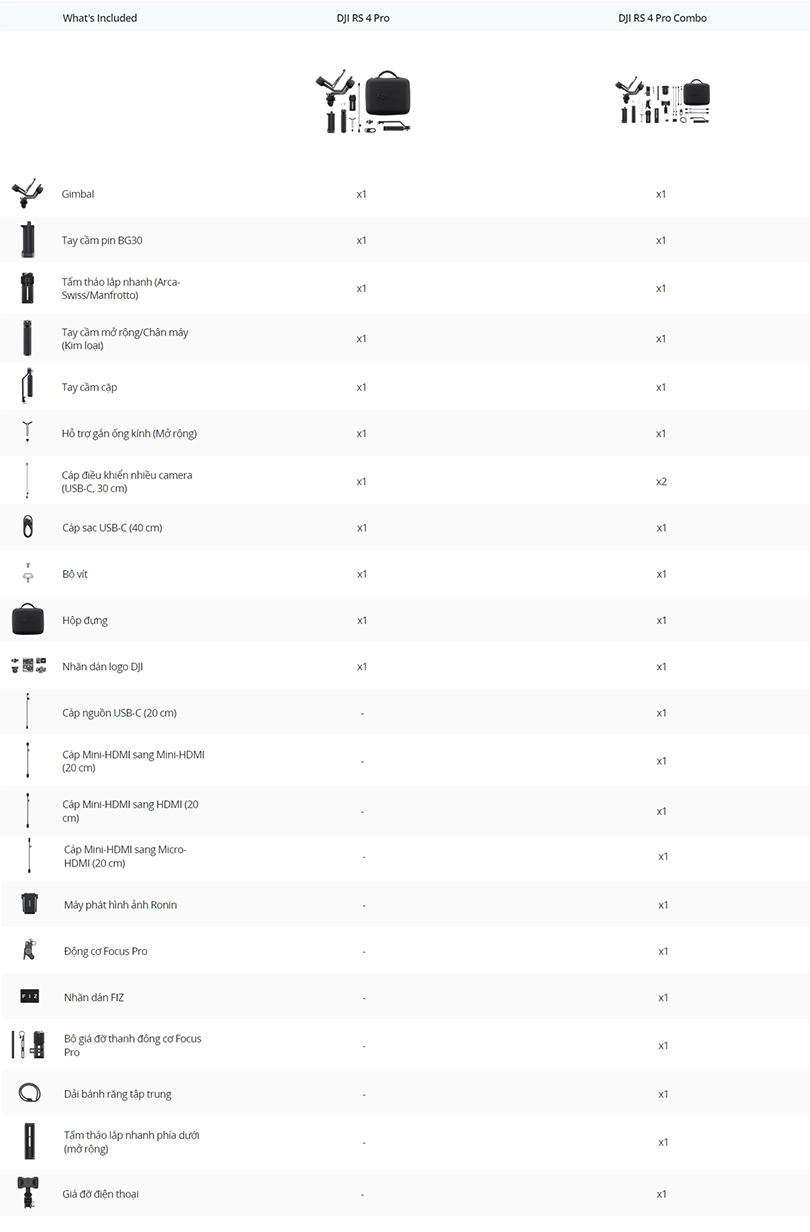 Tay cầm chống rung máy ảnh DJI Ronin-Rs4 Pro Combo - Tay cầm có khả năng lấy nét hiệu quả