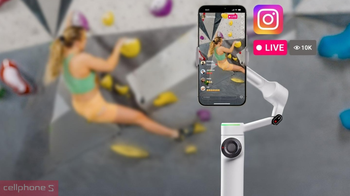 pin Insta360 Flow 2 sử dụng liên tục 12 tiếng pin Insta360 Flow 2 sử dụng liên tục 12 tiếng
