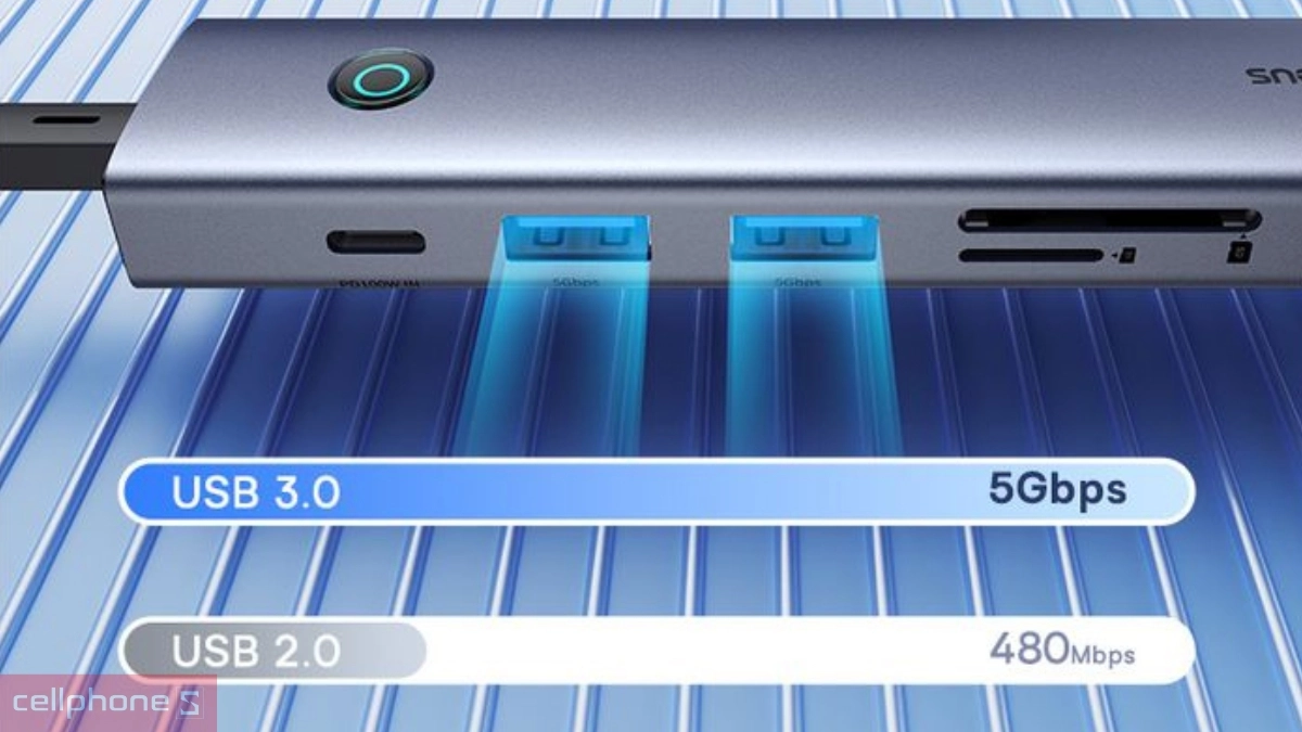 Hub Baseus Ultrajoly Series Air 7 in 1