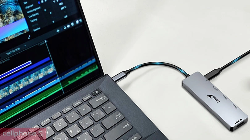 Hub chuyển đổi Genius UH-500 Type C 5 in 1 (HDMI 4K60HZ) - Kết nối linh hoạt với tốc độ ấn tượng
