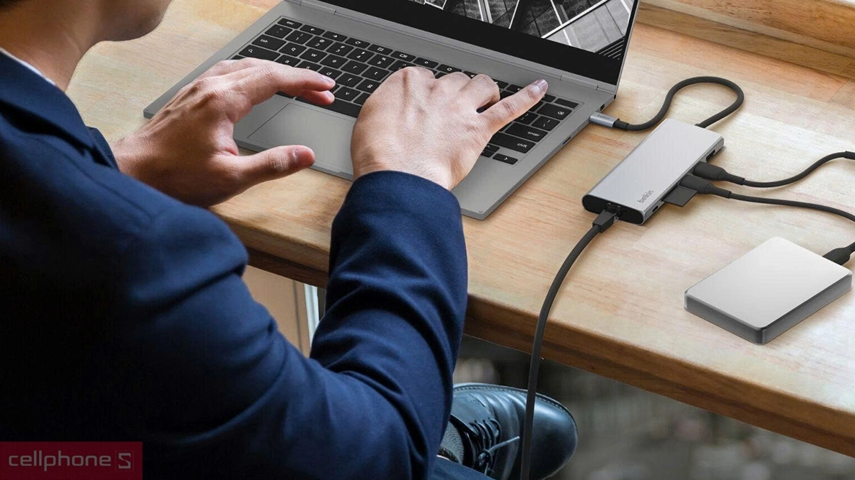 Hub chuyển đổi Belkin USB-C 7 trong 1 PD 3.0