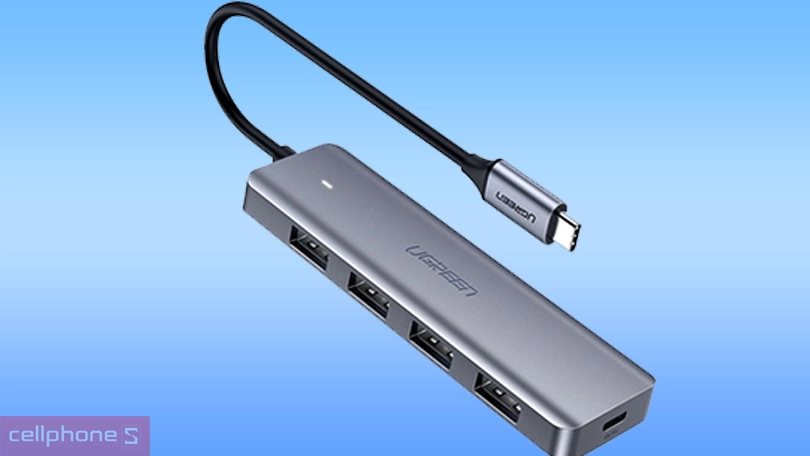 Bộ chia UGREEN USB 3.0 CM219 70336 4 cổng 1m - Ngoại hình nhỏ gọn