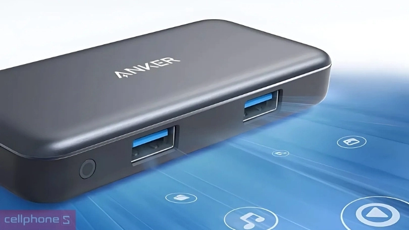 Số lượng cổng kết nối của hub chuyển đổi Anker PowerExpand A8334 5 in 1