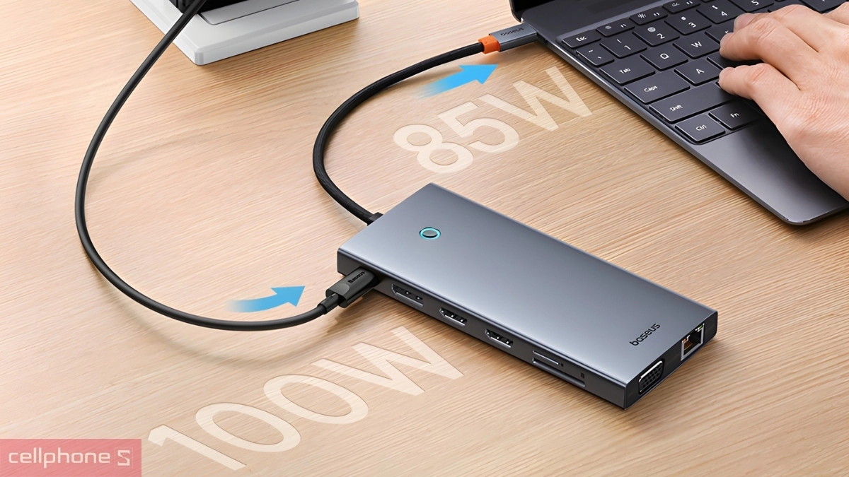 Tốc độ hub chuyển đổi Baseus PortalJoy Series 13 in 1