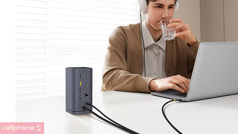 Tốc độ truyền tải của hub chuyển đổi Baseus Spacemate Series 11 in 1 dùng cho Mac