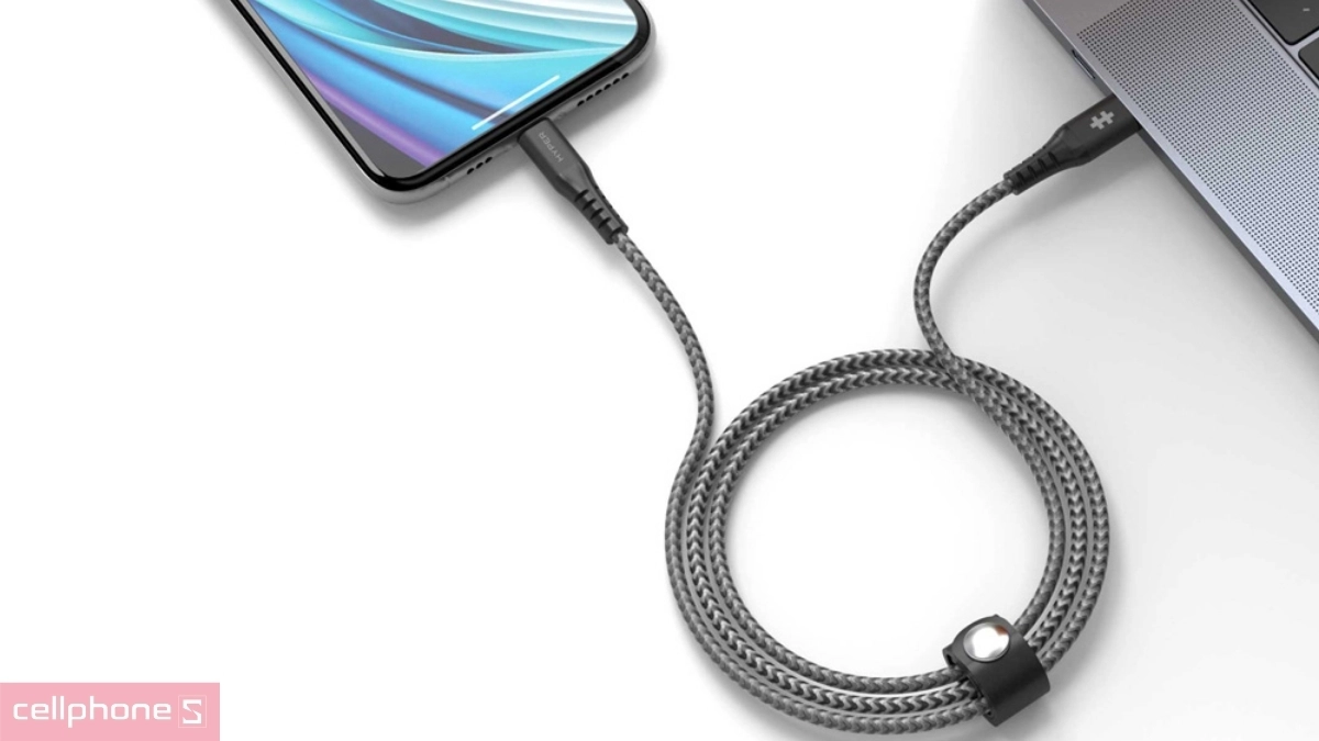 Cáp HyperDrive Touch Type-C to Lightning 30W MFi - Tương thích tốt, công suất ổn định 