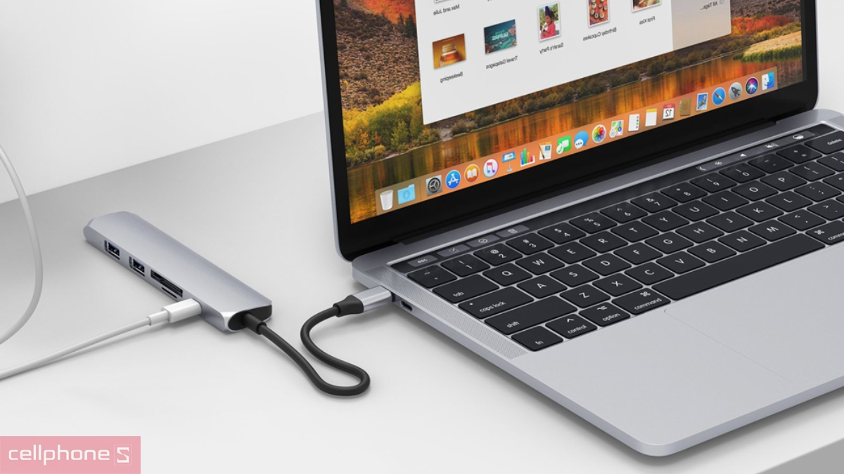 Tốc độ truyền hub chuyển đổi HyperDrive BAR Type-C 6 in 1 HD22E