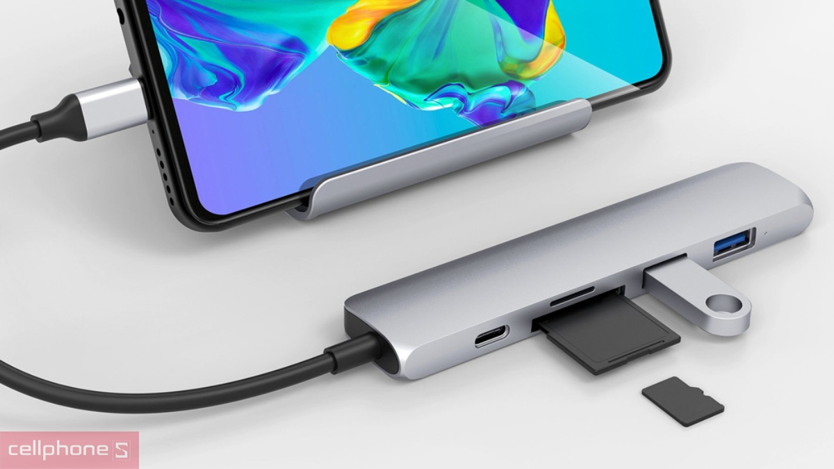 Cổng kết nối Hub chuyển đổi HyperDrive BAR Type-C 6 in 1 HD22E