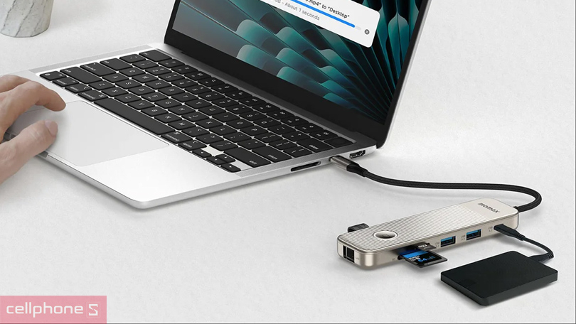 Thiết kế Hub chuyển đổi Type-C Momax DH19 9 in 1