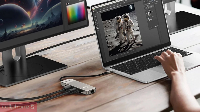 Tốc độ Hub chuyển đổi Type-C Momax DH19 9 in 1