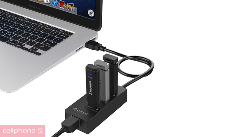Tốc độ Hub chuyển đổi USB 3.0 Orico HR01 U3