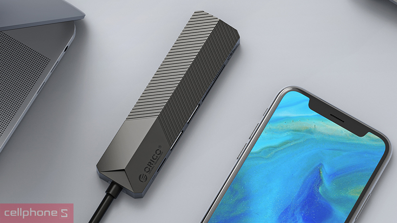 HUB chuyển đổi USB-C Orico MDK-5P-BK-BP 5 in 1