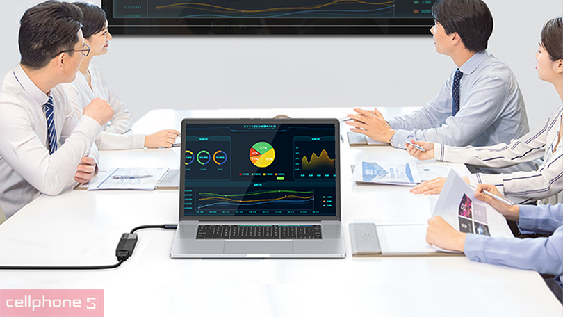 HUB chuyển đổi USB-C Orico MDK-5P-BK-BP 5 in 1