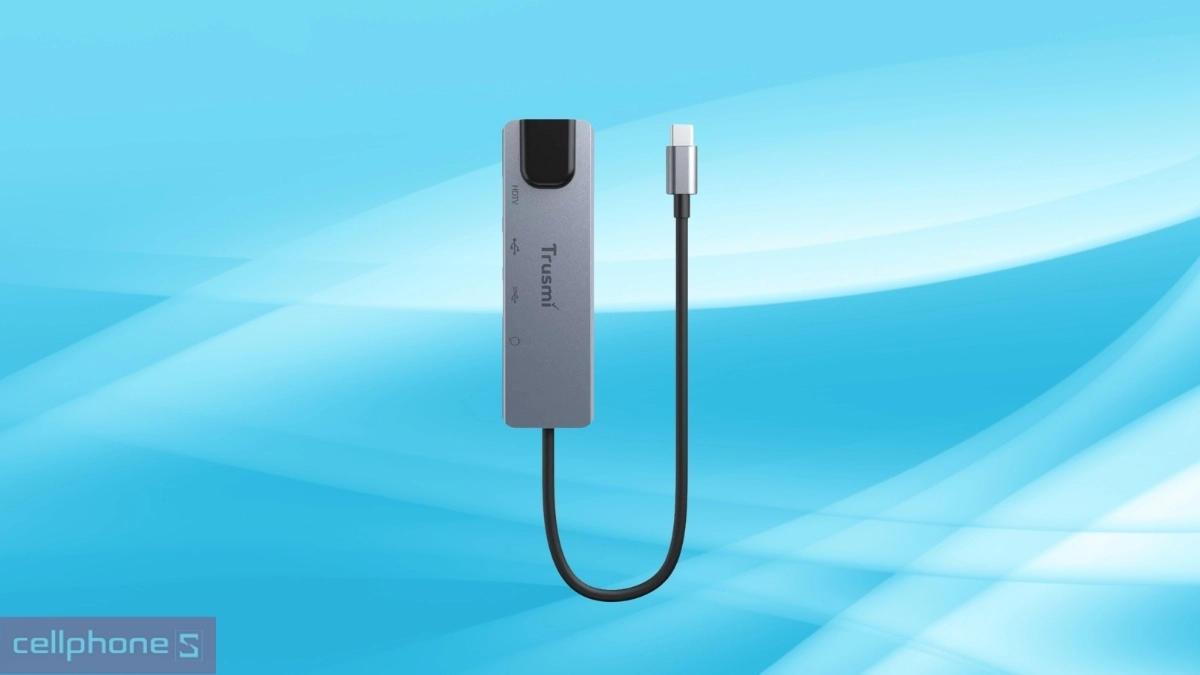 Kết nối hub chuyển đổi Trusmi 5 in 1 DS01-04