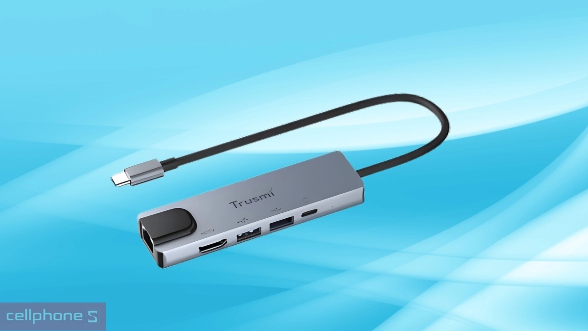 Kiểu dáng hub chuyển đổi Trusmi 5 in 1 DS01-04