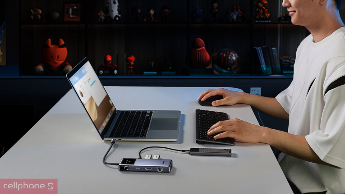 Cổng kết nối Hub Ugreen Robogan 7 in 1 CM888 45155