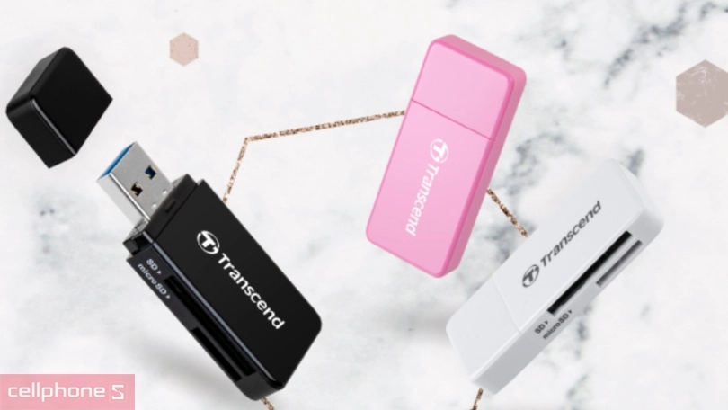 Thiết kế đầu đọc thẻ nhớ Transcend RDF5 USB 3.0