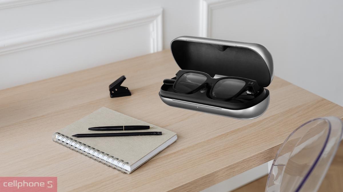 Case sạc kính thông minh Rokid Glasses hỗ trợ nạp pin linh hoạt