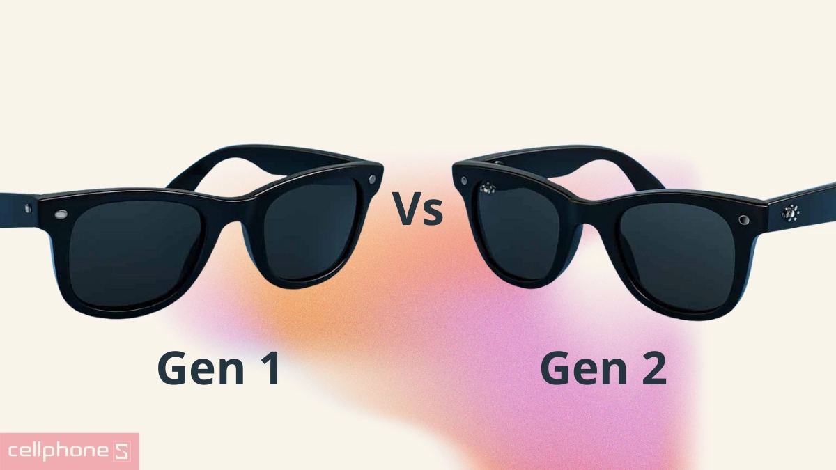 So sánh kính thông minh AI AR Ray-Ban Meta Smart Glasses Gen 2