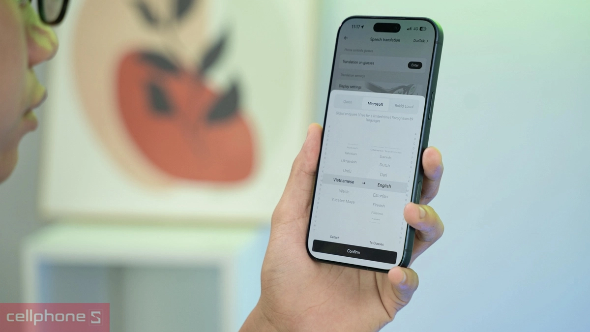 Trợ lý AI trên kính thông minh AI AR Rokid Glasses