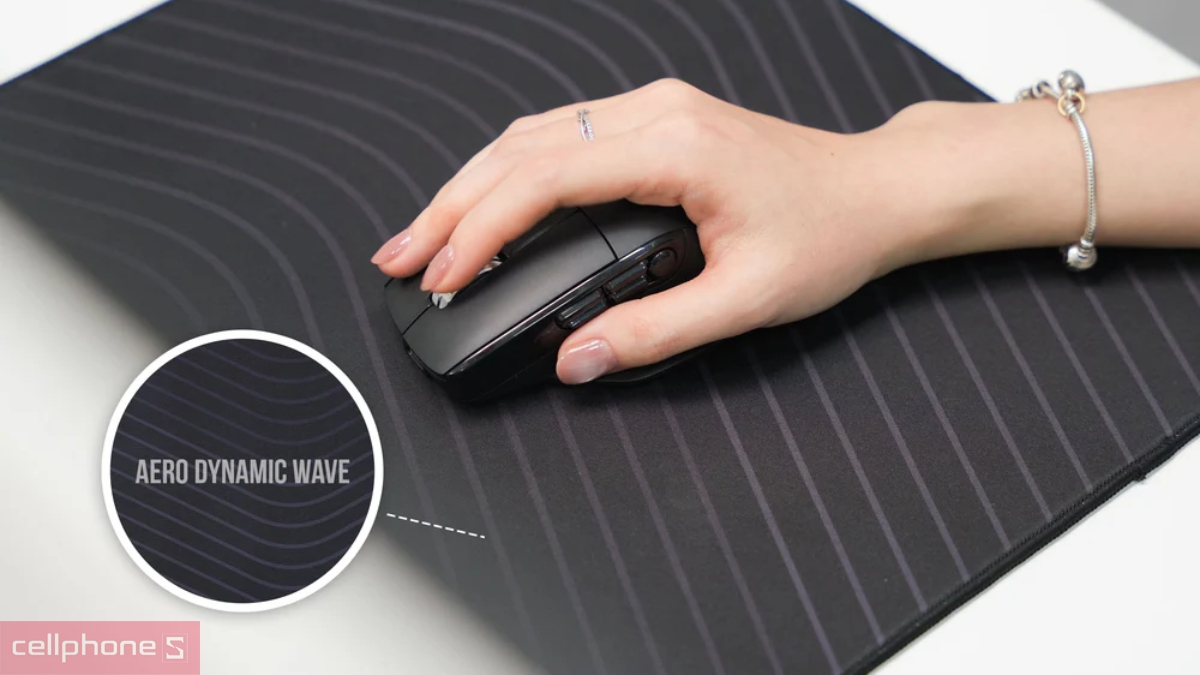 Bề mặt vải tấm lót chuột HyperWork Core 25x20cm