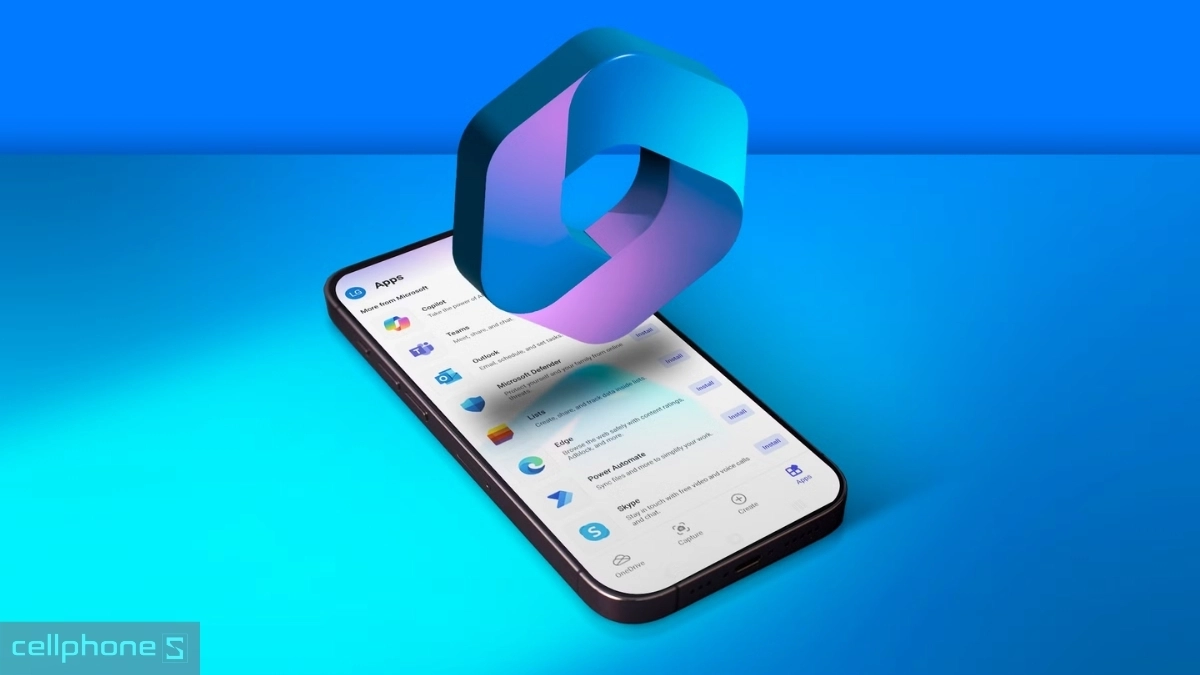 Mở ứng dụng App Store hoặc CH Play tải Microsoft 365