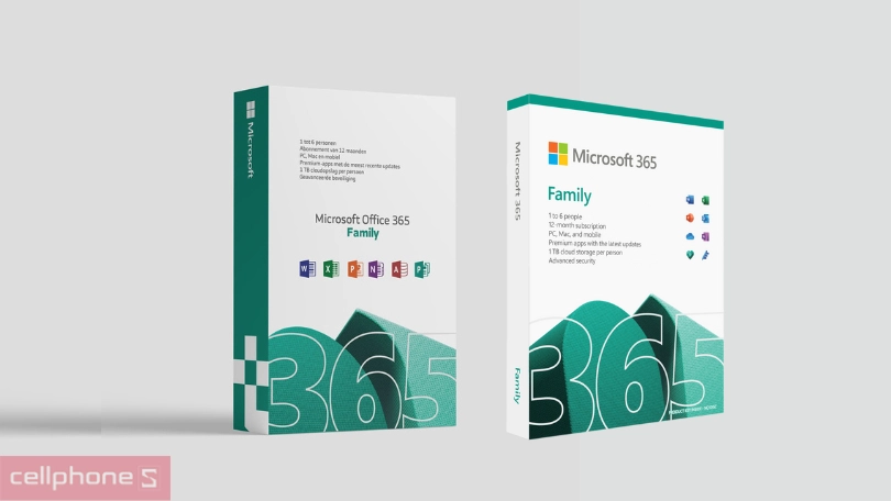 Phần mềm Microsoft Office 365 Family – Sử dụng office bản quyền trên 5 thiết bị