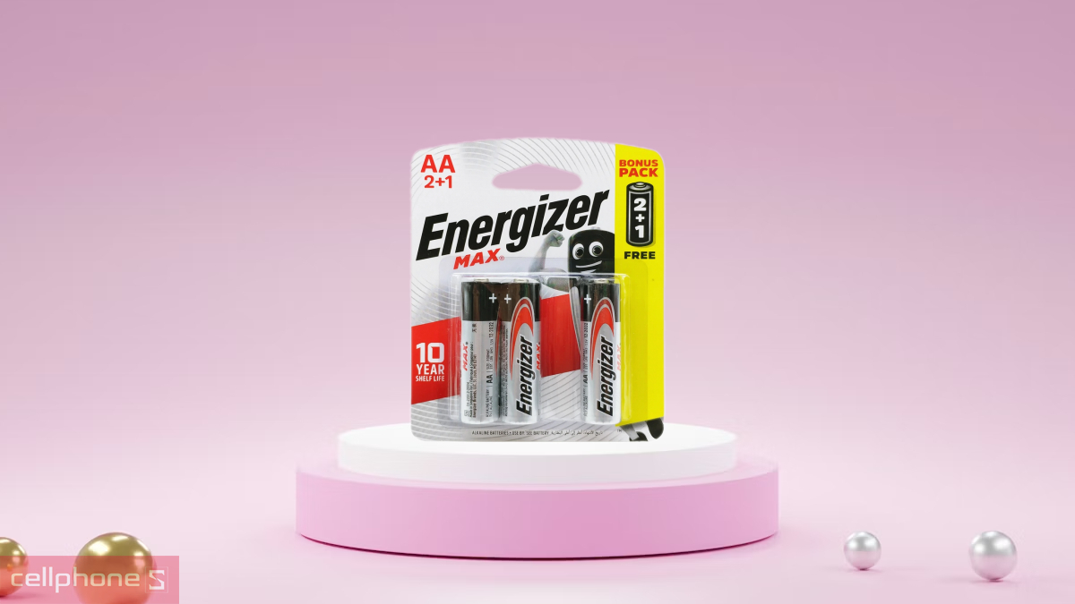 Công nghệ PowerSeal pin tiểu Energizer Max AA E91 (2+1 viên/vỉ) BP2+1