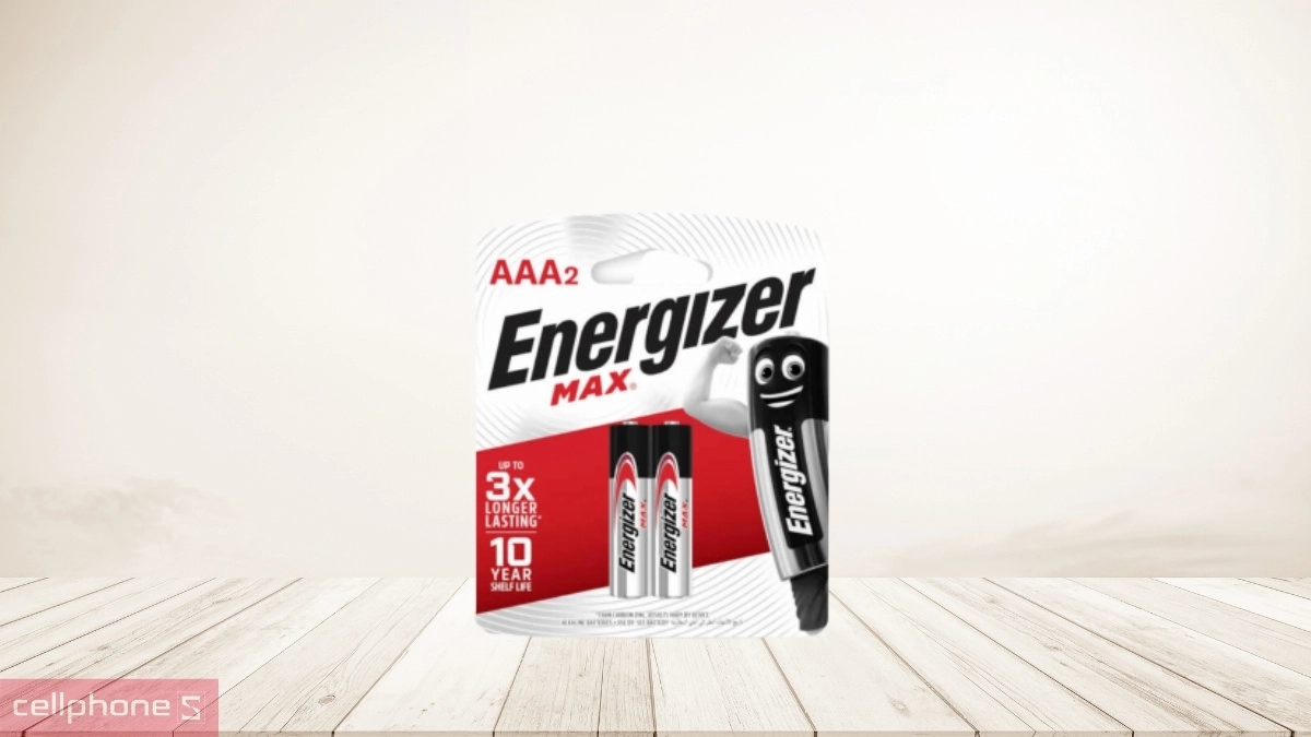 Công nghệ pin tiểu Energizer Max AAA E92 2 viên/vỉ BP2