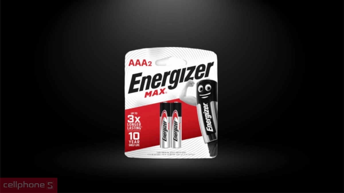 Pin tiểu Energizer Max AAA E92 2 viên/vỉ BP2 tương thích linh hoạt cho nhiều loại chuột