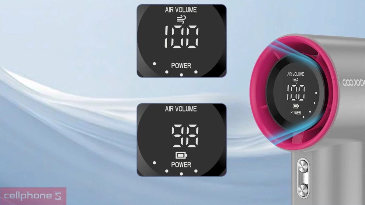 Quạt cầm tay mini GOOJODOQ GFS001 - Thiết kế siêu di động, gió mạnh 100 cấp độ