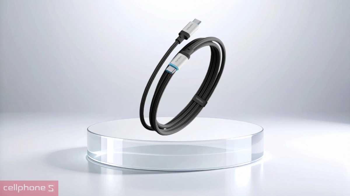 Chiều dài cáp type C to C Cuktech 6A 240W 1.5M CTC615W