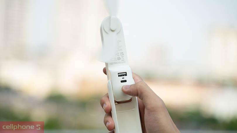 Quạt cầm tay Mini 3in1 Jisulife F8 2000 mAh - Thiết kế nhỏ gọn, làm mát ấn tượng