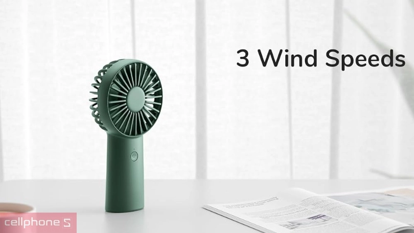 Quạt cầm tay mini Jisulife FA20 ABS 2000mAh