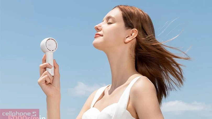 Quạt cầm tay Mini Jisulife FA42 2000mAh - Tạo hình gọn nhẹ, 3 mức độ gió khác nhau