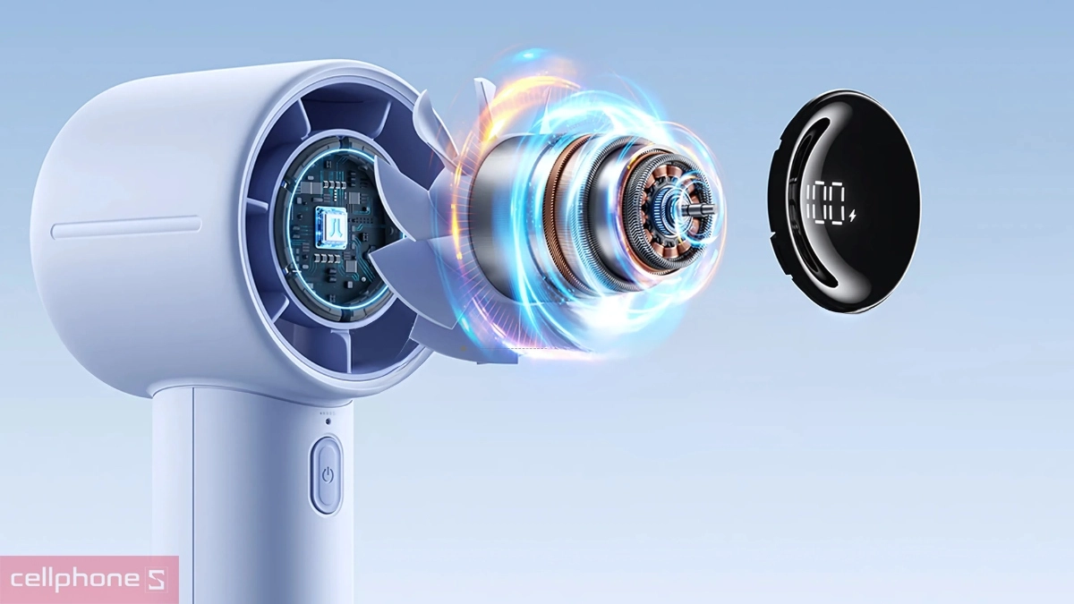 Tốc độ Quạt mini cầm tay Jisulife Life 10S 5000mAh