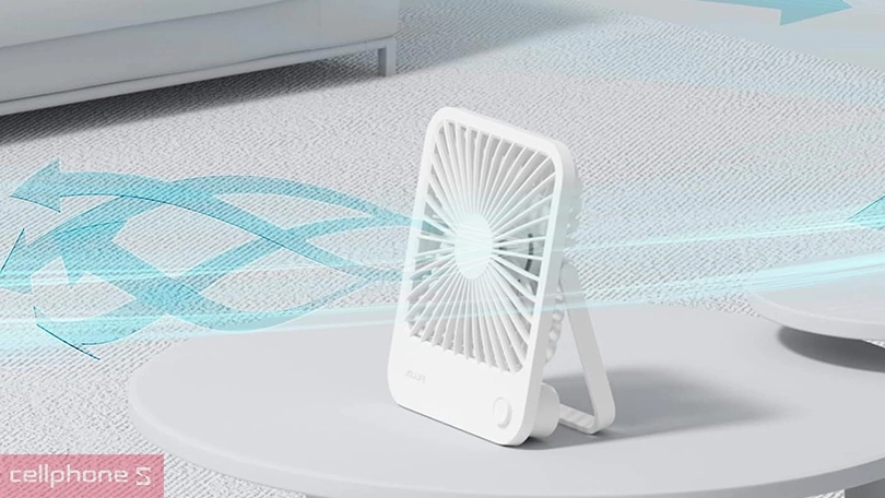 Thiết kế quạt mini để bàn Jisulife FA26 4500mAh