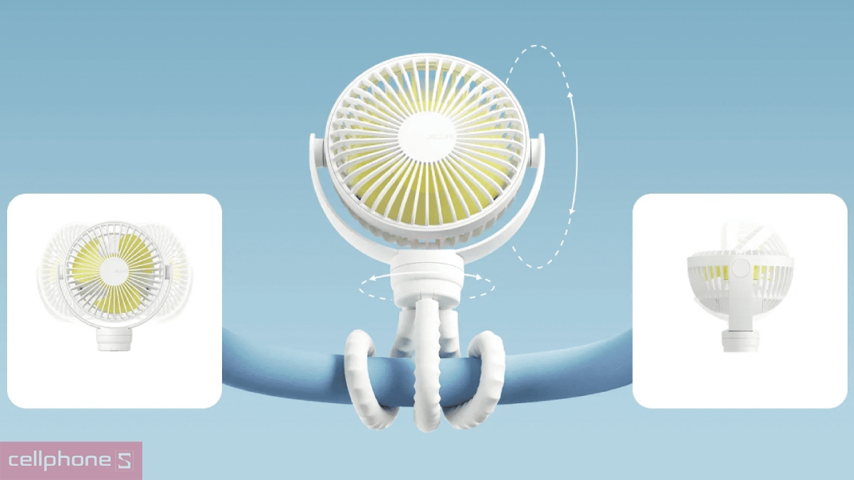 Thiết kế, kiểu dáng của quạt tích điện cho bé JisuLife Life 1 FA24