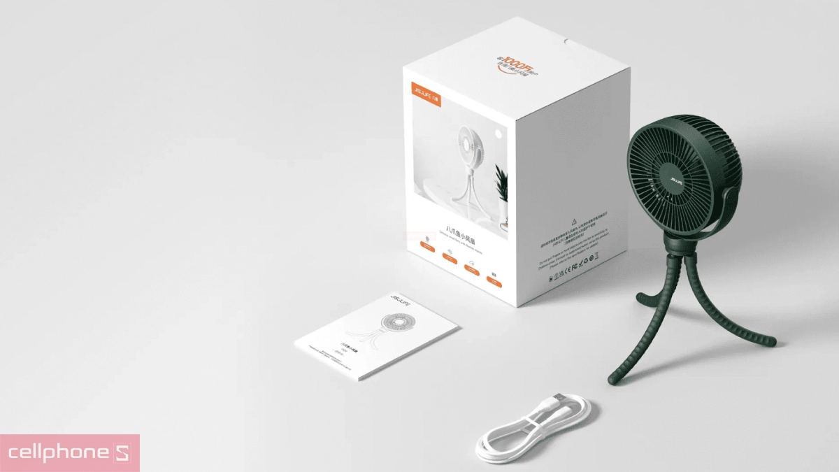 Tốc độ làm mát, các tùy chọn tốc độ gió của quạt tích điện cho bé JisuLife Life 1 FA24