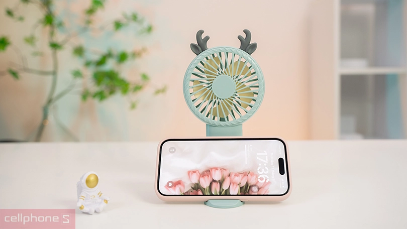 Thiết kế quạt mini giá đỡ điện thoại HL025