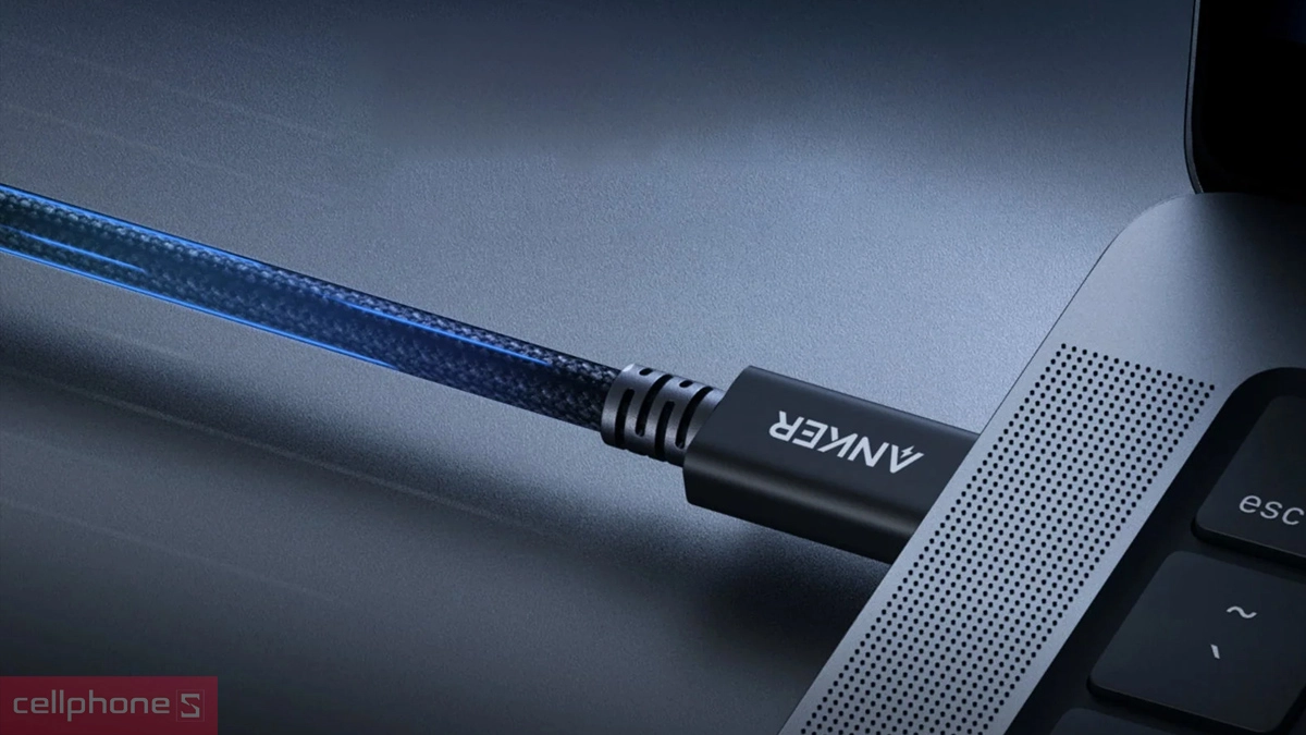 Công suất cáp Anker Thunderbolt 5 240W 80Gbps 1m A84N1
