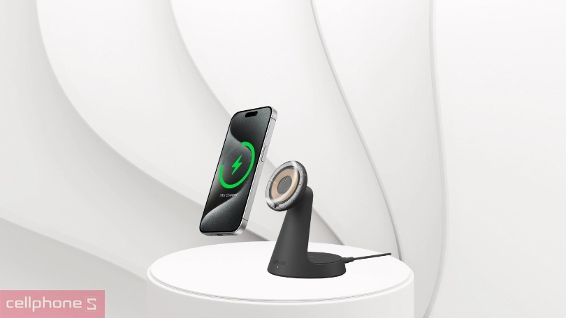 Tốc độ sạc, khả năng tương thích của đế sạc Anker MagGo A25M7 1C 15W kèm cáp Type-C