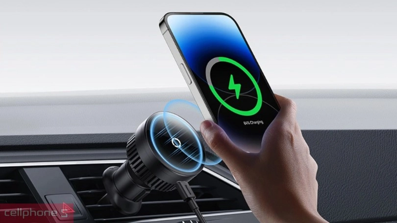 Tốc độ sạc, khả năng tương thích của giá đỡ điện thoại ô tô Baseus Magpro Series Air Vent QI 2.0 Version 15W