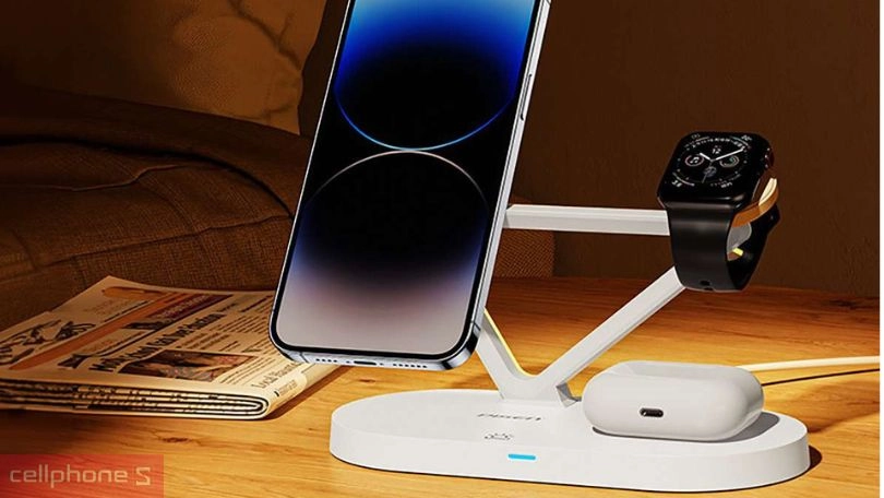 Sạc không dây Pisen Pro 3 in 1 15W C24