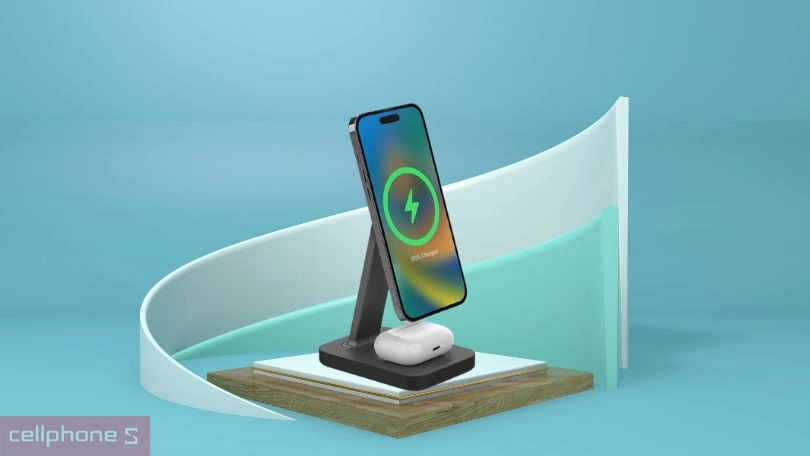 Tốc độ sạc của đế sạc Mophie Snap Plus Stand & Pad 15W