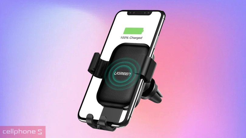 Tốc độ sạc của tẩu sạc ô tô không dây Ugreen CD208 60982 có giá đỡ 5W+7W+10W